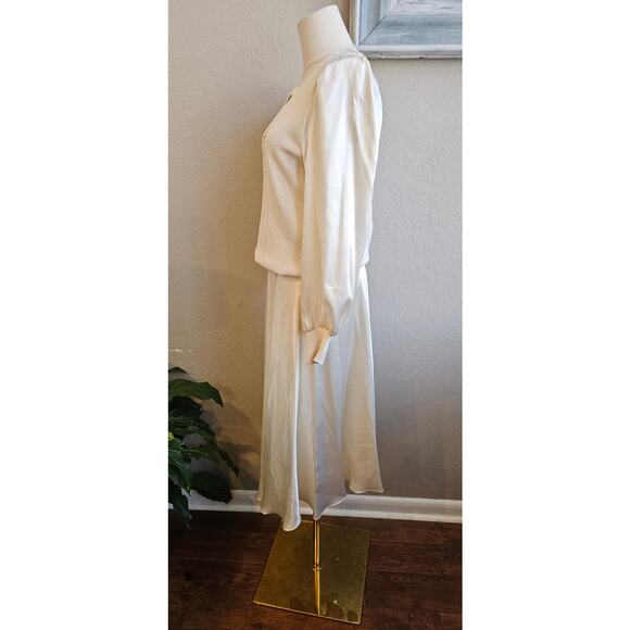 VTG Anthony Sicari Women's 2 Pc Elegant Beaded Sweater & Satin Skirt Set Size 6 - Picture 5 of 10